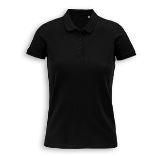 SOLS Planet Womens Polo (Black)