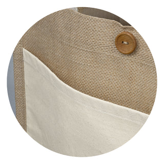 Harvest Tote Bag (Natural) — Pocket - Detail