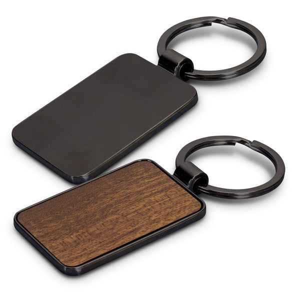 Tack Key Ring - Rectangle (Gunmetal/Dark)