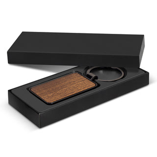 Tack Key Ring - Rectangle (Gunmetal/Dark) — Gunmetal - Gift Box