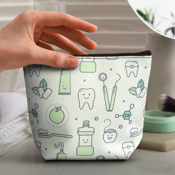 Luxe Cosmetic Bag - Small (White)