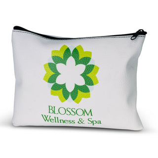 Bloom Cosmetic Bag - Small (White) — Full Colour