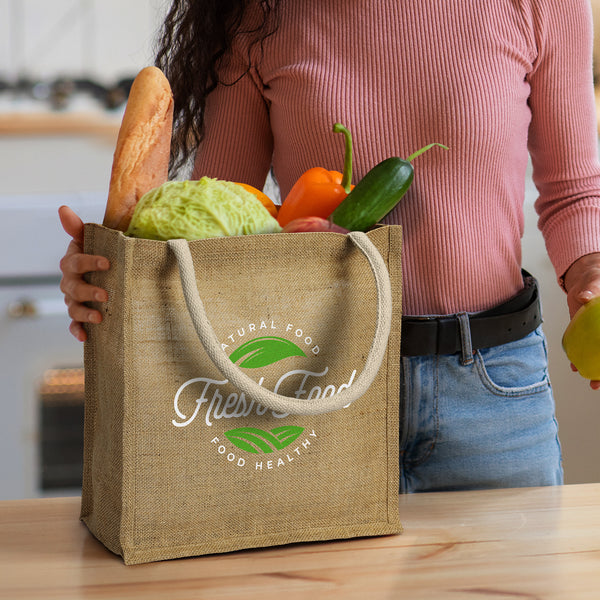 Volta Starch Jute Tote Bag (Natural)