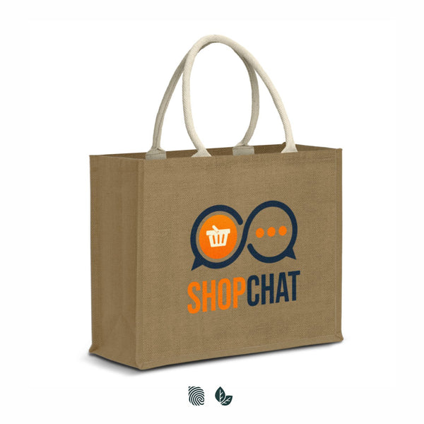 Loom Starch Jute Tote Bag (Natural)