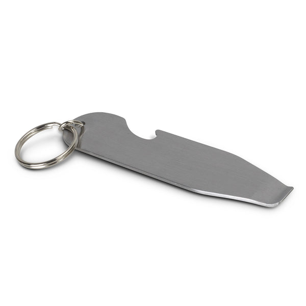 Forge Paint Tin and Bottle Opener Key Ring (Silver)