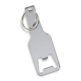 Agogo Beverage Bottle Opener Key Ring (Silver)