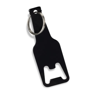 Agogo Beverage Bottle Opener Key Ring (Black)