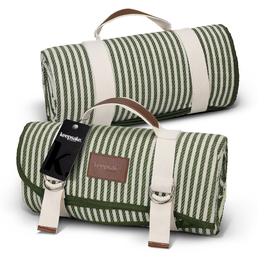 Keepsake Picnic Blanket (Natural/Olive)