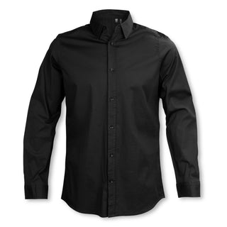 Printwear Parker Men's Poplin Shirt (Black)