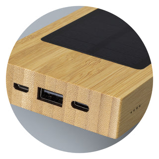 NATURA Bamboo Solar Power Bank (Natural) — Detail