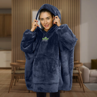 Thermal Blanket Hoodie (Navy) — Feature