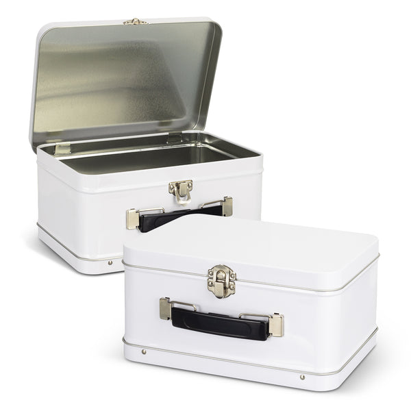 Heritage Tin Lunch Box (White)