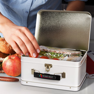 Heritage Tin Lunch Box (Black) — Feature