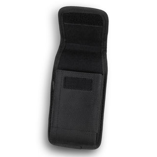Scout Phone Pouch (Black) — Open