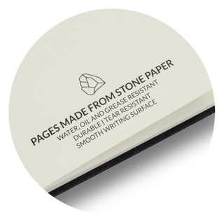 Slate Stone Paper Notebook (Grey) — Detail