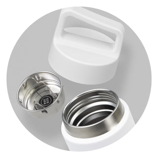 Mica Vacuum Bottle (Black/Natural) — Detail