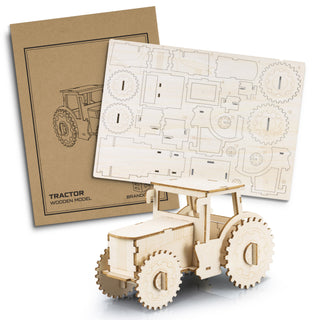 BRANDCRAFT Tractor Wooden Model (Natural)