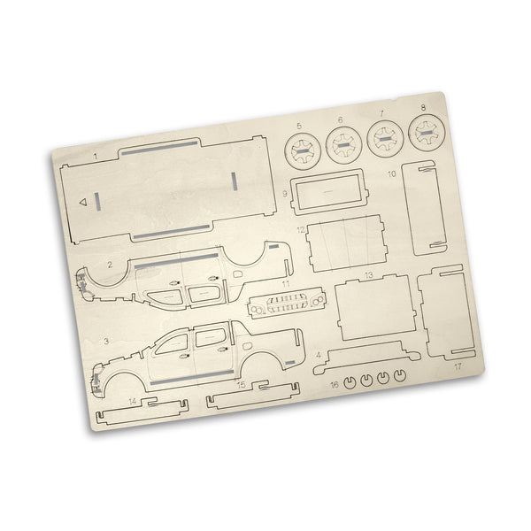 BRANDCRAFT UTE Wooden Model (Natural)