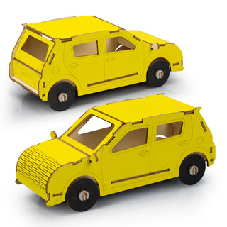 BRANDCRAFT Hatchback Car Wooden Model (Natural) — Feature