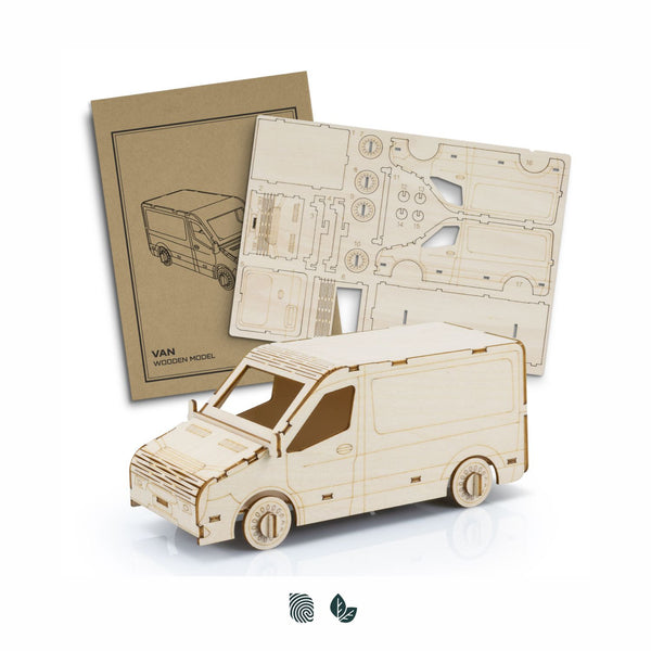 BRANDCRAFT Van Wooden Model (Natural)