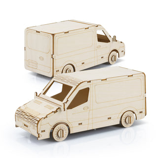BRANDCRAFT Van Wooden Model (Natural)