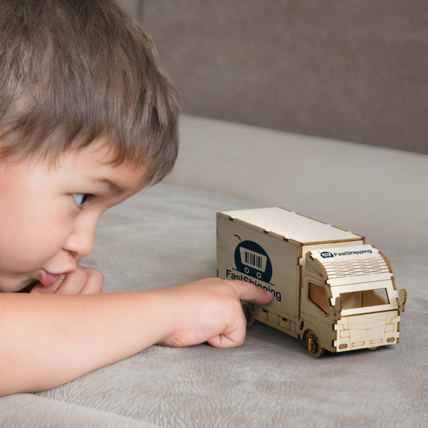 BRANDCRAFT Small Truck Wooden Model (Natural)