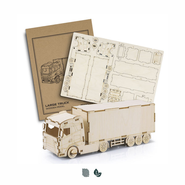 BRANDCRAFT Large Truck Wooden Model (Natural)