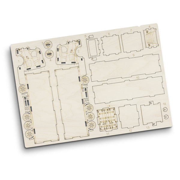 BRANDCRAFT Large Truck Wooden Model (Natural)