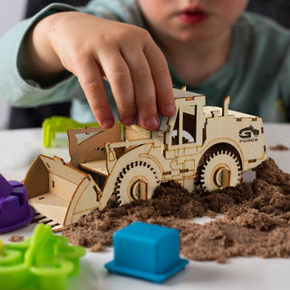 BRANDCRAFT Wheel Loader Wooden Model (Natural) — nan