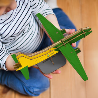 BRANDCRAFT Jet Plane Wooden Model (Natural) — Feature
