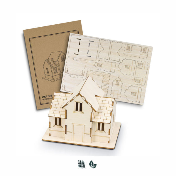 BRANDCRAFT House Wooden Model (Natural)