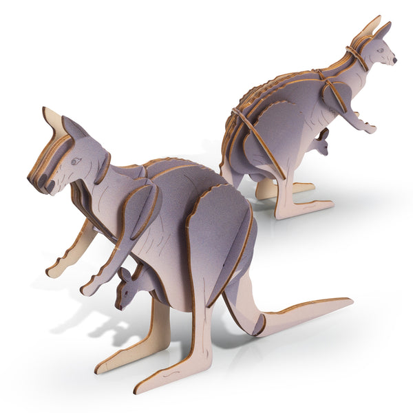 BRANDCRAFT Kangaroo Wooden Model (Natural)