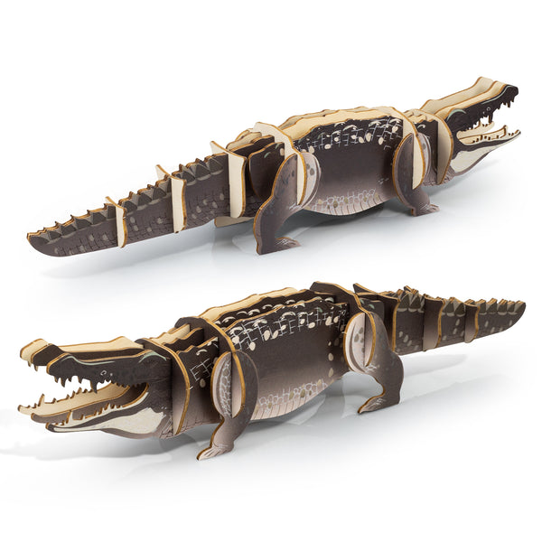BRANDCRAFT Crocodile Wooden Model (Natural)