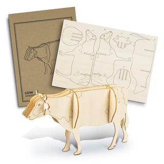 BRANDCRAFT Cow Wooden Model (Natural)