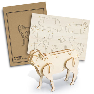 BRANDCRAFT Sheep Wooden Model (Natural)