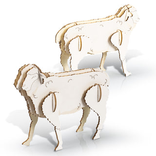 BRANDCRAFT Sheep Wooden Model (Natural) — Feature