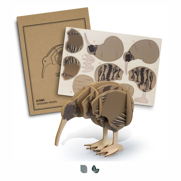 BRANDCRAFT Kiwi Wooden Model (Natural)
