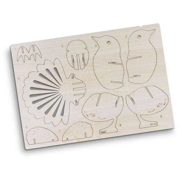 BRANDCRAFT Fantail Wooden Model (Natural)