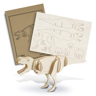 BRANDCRAFT Tyrannosaurus Rex Wooden Model (Natural)