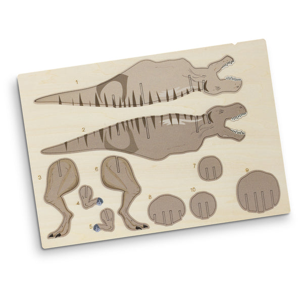 BRANDCRAFT Tyrannosaurus Rex Wooden Model (Natural)