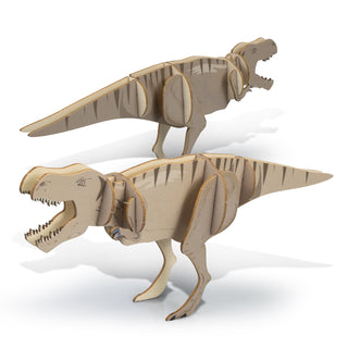BRANDCRAFT Tyrannosaurus Rex Wooden Model (Natural) — Feature