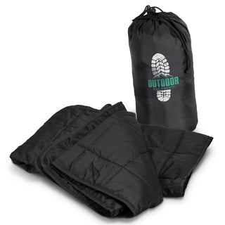 Agogo Harrow Puffer Blanket (Black)