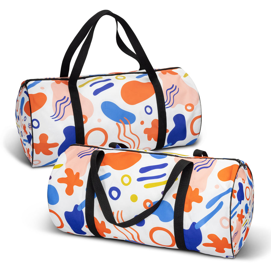 Canvas Duffle Bag - Full Colour (Bright Green)