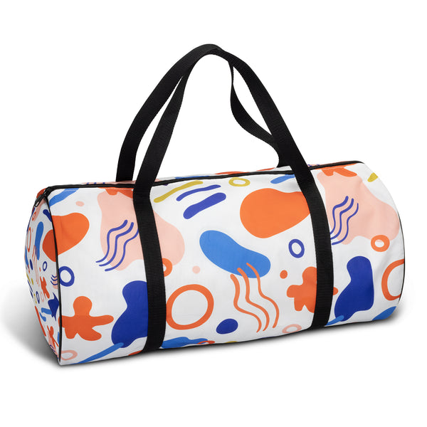 Canvas Duffle Bag - Full Colour (Light Blue)