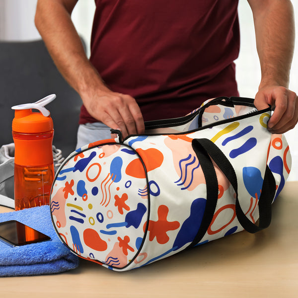 Canvas Duffle Bag - Full Colour (Black)
