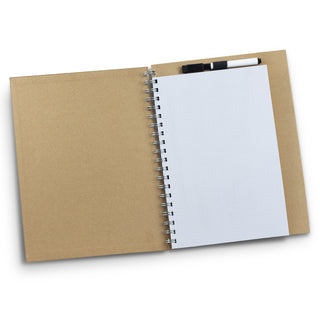 Folio Desk Whiteboard Notebook (Natural) — Open
