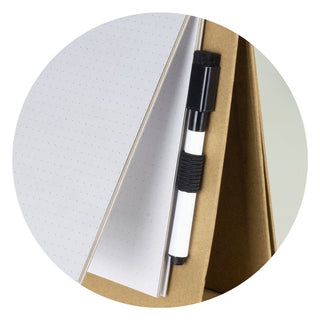 Folio Desk Whiteboard Notebook (Natural) — Detail