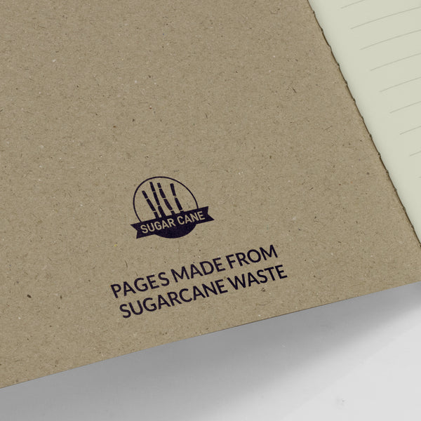 Cane Sugarcane Paper Soft Cover Notebook (Natural)