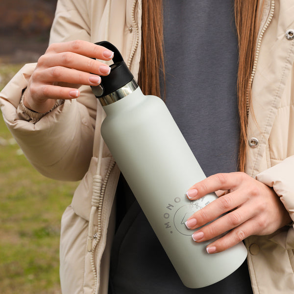 Fjord Vacuum Bottle 1L - Carry Lid (Black)