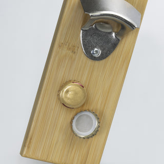 NATURA Bamboo Fridge Bottle Opener (Natural) — Detail
